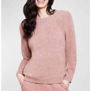 🌸NWT Barefoot Dreams CozyChic Lite Ribbed Raglan Pullover Sweater Size XL🌸